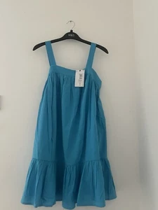 M&S GIRLS DRESS 13-14 YEARS PURE COTTON SUMMER DRESS BRAND NEW WITH TAGS - Picture 1 of 6