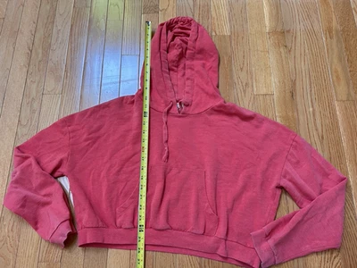 Forever 21 - Hoodie Cropped Sweatshirt Long Sleeve sz Large - Image 1 of 4