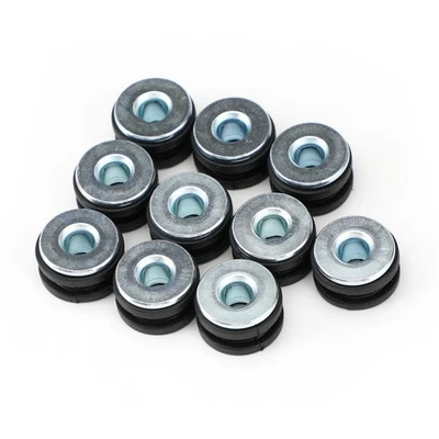 10Pcs NEW M6 Motorcycle Side Panel Rubbers / Grommets Bolt Kit Fit for Kawasaki Foto 1 de 4