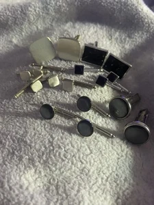 Vintage Manschettenknöpfe und Nieten Set 14 Stück - Bild 1 von 4