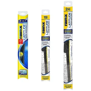 SET-R495079280-2-FRJ Rain-X Windshield Wiper Blades Set of 3 for Chevy VW Jetta - Picture 1 of 12