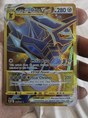 Origin Forme Dialga GOLD VSTAR - (Secret) 210/189 Swsh10: Astral Radiance Holo - Image 1 of 2
