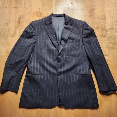 Blazer Burberry London 100 % lana 44R rayas carbón modelo HBS40 Foto 1 de 4