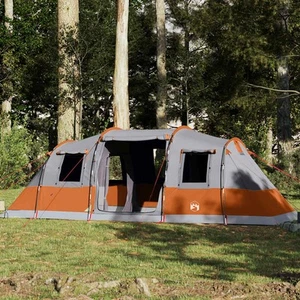 Tunneltent 6-persoons waterdicht grijs tent kampeer tent vidaXL - Afbeelding 1 van 83