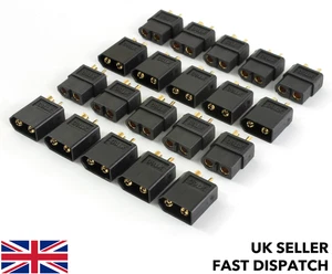 10 x Pairs Black XT60 Male & Female Connectors/Plugs/Socket RC LiPo Battery RC - Picture 1 of 5