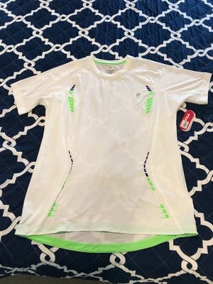 FILA Hombre Manga Corta Deporte Blanco Ropa Activa/Correr XL NUEVO CON ETIQUETAS Foto 1 de 4