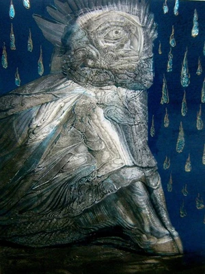 Ernst Fuchs 1930 Wien / Agnus Mysticus / Farblithografie, handsigniert / 1975 - Bild 1 von 4