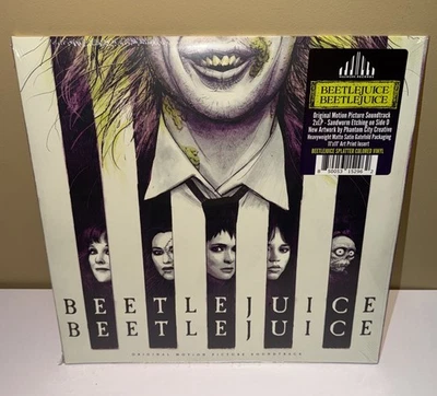 Beetlejuice Beetlejuice Danny Elfman Soundtrack Vinyl Record Splatter Tim Burton - Image 1 of 2