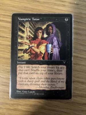 Magic The Gathering  Visions Vampiric Tutor Heavily Played English - Image 1 of 2