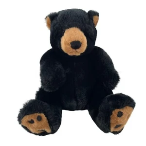 Peluche vintage Russ Berrie cucciolo orso nero "nero" 13" fatto a mano - Foto 1 di 12