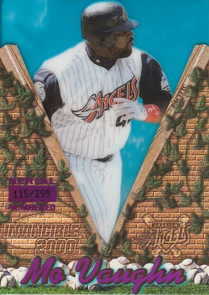 2000 Pacific Invincible Holographic Purple #5 Mo Vaughn/299 - Image 1 of 3