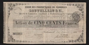 France, 5000 francs, 1854, Commerce Banknote - Picture 1 of 2