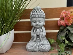 Steinfigur Baby Shiva Buddha Frostfest Gartenfigur Steinguss - Bild 1 von 4