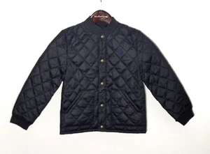 $125 Polo RALPH LAUREN Girls Boys 6 Diamond Quilted JACKET Black Puffer COAT NEW - Picture 1 of 24