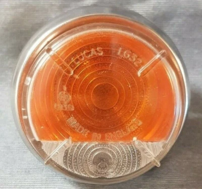 MORRIS MINOR MGA FRONT INDICATOR LAMP LUCAS L632 NEW BASES ORIGINAL LUCAS LENS - Image 1 of 3