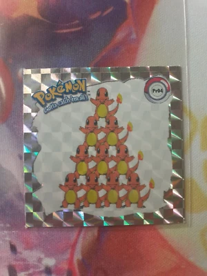1999 Pokemon Charmander Prism Holo Artbox Sticker Lightly Played - Image 1 of 2