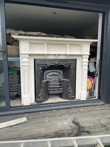 edwardian wooden fireplace surround - Picture 1 of 3