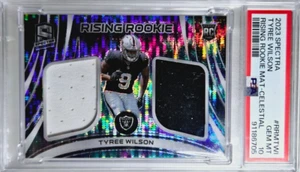 2023 Spectra Tyree Wilson Rising Rookie Jersey Celestial /75 RC PSA 10 Gem Mint - Picture 1 of 2