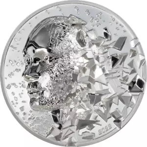 Moneda smartminting® smartminting® Silver Burst 2.0 2022 $20 3 oz a prueba de plata pura Islas Cook - Imagen 1 de 3