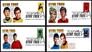 USA, SCOTT # 5132-5135, RARE SET OF 4 GLEN FDC COVERS - STAR TREK YEAR 2016 - Picture 1 of 5