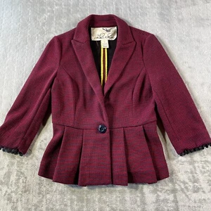 Anthropologie Tabitha Blazer Womens Small Peplum Luxury Preppy Office Career - Picture 1 of 9