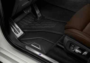 NEW BMW X5 G05 ALL WEATHER RUBBER FLOOR MATS FRONT ONLY 51472458553 - Picture 1 of 3