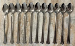 11 - Iced Tea Spoon Voltaire (Stainless) by Oneida Silver Northland 7 3/8" - Picture 1 of 6