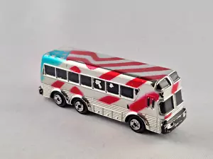 Micro Machines Chrome Bus - USA Flagge - Bild 1 von 2