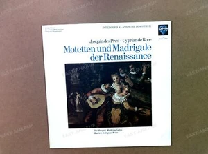 J.Des Prés / C.De Rore - Motetten Und Madrigale Der Renaissance GER LP . - Imagen 1 de 1