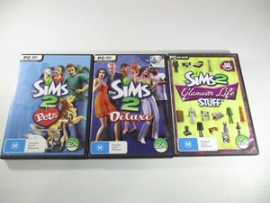 The Sims 2 Pets, Glamour Life Stuff and Deluxe 3 Games PC DVD Rom PAL M - Picture 1 of 9
