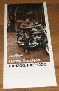 NOS 1974 HARLEY DAVIDSON FX-1200_FXE-1200_FX1200_FXE1200 Brochure_Original - Picture 1 of 1