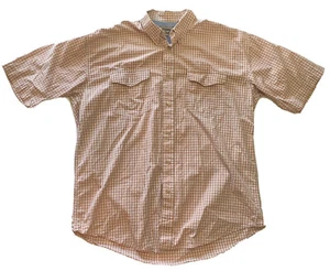 Camisa occidental grande a cuadros color tostado Roper para hombre talla L con botones - Envío gratuito - Imagen 1 de 8