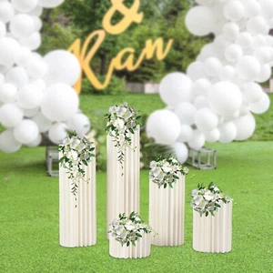 For Party Tables Decor 5pcs Wedding Centerpieces Cardboard Vases Flowers Stands - Picture 1 of 17