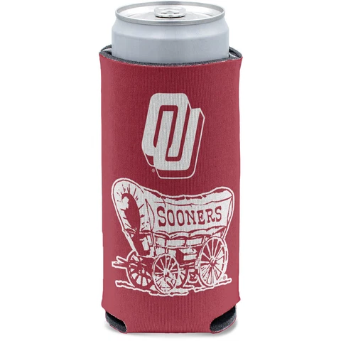 WinCraft Oklahoma Sooners 12oz. Game of the Century Wagon Slim Can Cooler Cover