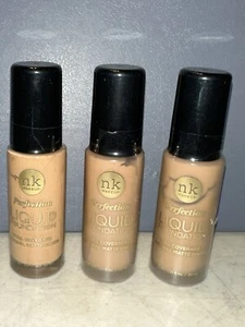 NICKA K NEW YORK Perfection Liquid Foundation FFPF04 Warm Sand 3-Pack - Picture 1 of 2