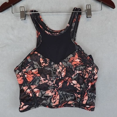 Lululemon Get it Om Bra Mini Paint Storm Espresso Sports Bra Size 2? - Imagem 1 de 4