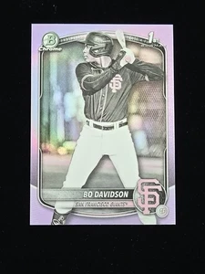 Bowman Chrome Prospect BO DAVIDSON 2025 1er refractor de perlas Gigantes de San Francisco - Imagen 1 de 2