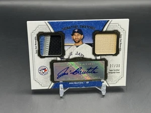 2012 Topps Museum Jose Bautista Signature Swatches Dual Patch Autogramm /30 - Bild 1 von 2
