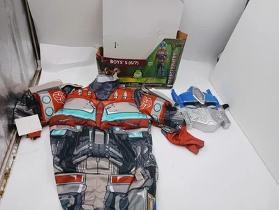 BOYS SIZE SMALL 6/7 DISGUISE TRANSFORMERS OPTIMUS PRIME MUSCLE COSTUME W/MUSCLES - Image 1 of 4