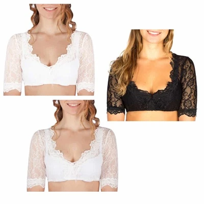 Dirndlbluse Cassandra 20140 aus Spitze Krüger Dirndl-Bluse halbarm  - Bild 1 von 3