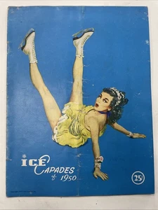 Vintage 1950 Eiskapaden Programm Schlittschuhlaufen Walt Disney - Bild 1 von 12