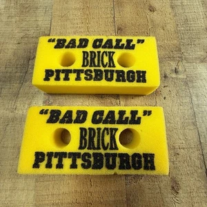 Pittsburgh Bad Call Brick Steelers Schaumstoff Football Vintage - Bild 1 von 7