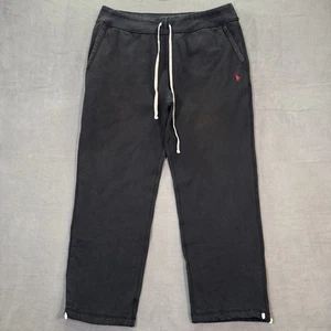 Pantalones deportivos Polo Ralph Lauren para hombre XXL negros polar pony cordón recto - Imagen 1 de 19