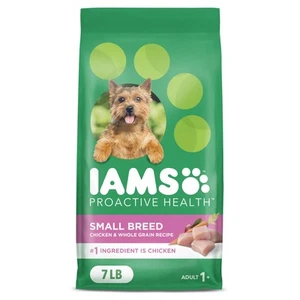 IAMS Proactive Health Small Breed Dog Food Dry with Real Chicken, 7 lb. Bag - Picture 1 of 8
