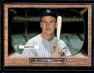 Bowman Heritage Mickey Mantle 2007 impresiones cortas #5 Yankees Foto 1 de 2
