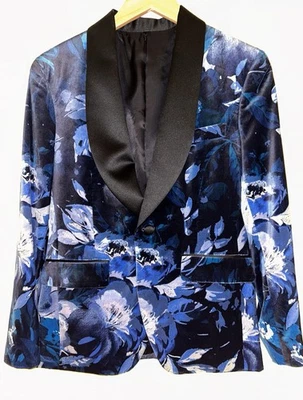 Chaqueta de Esmoquin Floral Terciopelo Medianoche Bonobos Talla 36S Foto 1 de 4