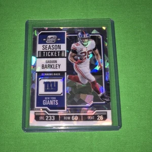 2023 Contenders Optic Saquon Barkley Cracked Ice Prizm #15/22 New York Giants - Picture 1 of 3