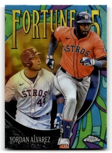 2025 Topps Chrome Yordan Alvarez # Fortune 15 Houston Astros - Picture 1 of 2