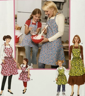 New 2006 Simplicity 3949 Child & Adult Apron  Pattern Sizes S, M , L - Image 1 of 2
