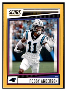 2022 Panini Score Robby Anderson #46 Gold Parallel - Carolina Panthers - Picture 1 of 2